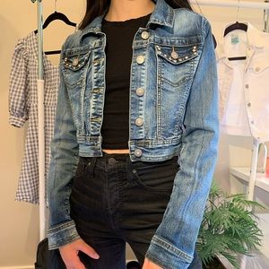 Cropped Jean Jacket | Chiqle